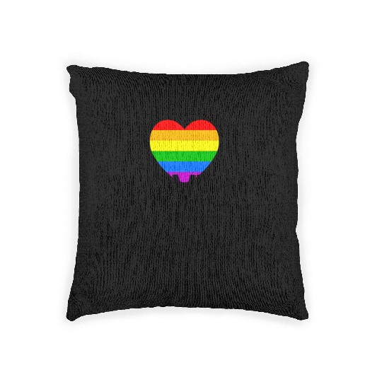 I love my daughter & her wife LGBTQ ally parent Woven Pillows