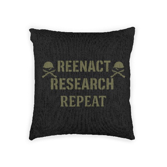 Military Historian Battlefield Research War Woven Pillows