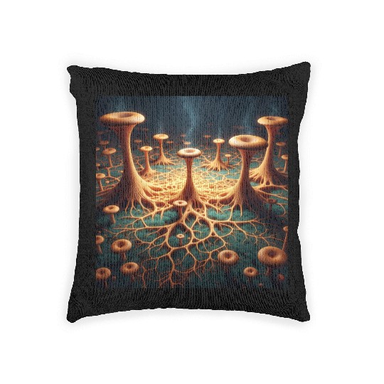 Fungi Forest Dream Woven Pillows