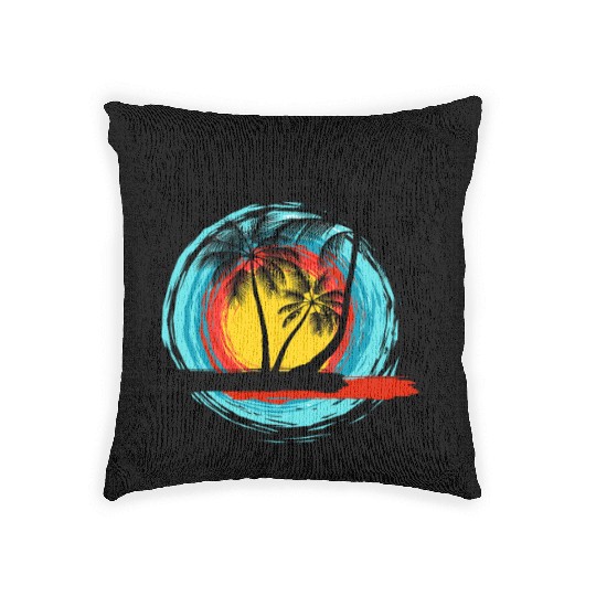 Hello summer paradise on Men's Premium Woven Pillows