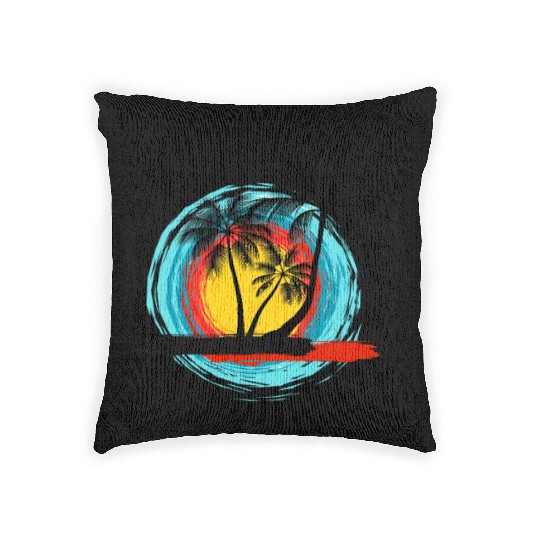 Hello summer paradise on Men's Premium Woven Pillows