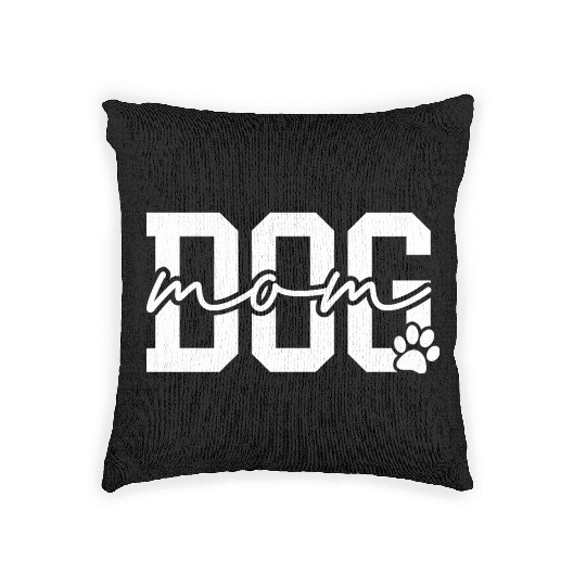 Dog Mom Cool Dog Moms Club Woven Pillows