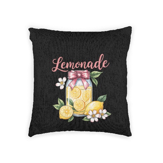 Lemon and Lemonad Woven Pillows
