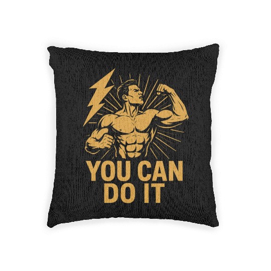 Muscle Motivation Woven Pillows