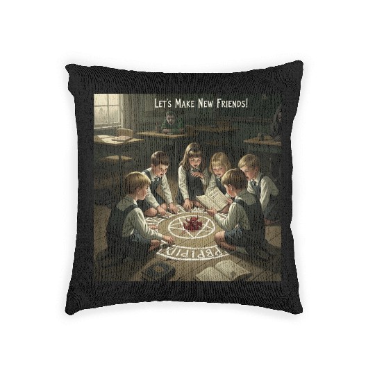 New Friends, Old Rituals Woven Pillows