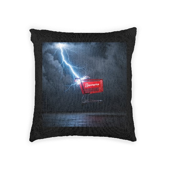 Electric Storm Art Woven Pillows