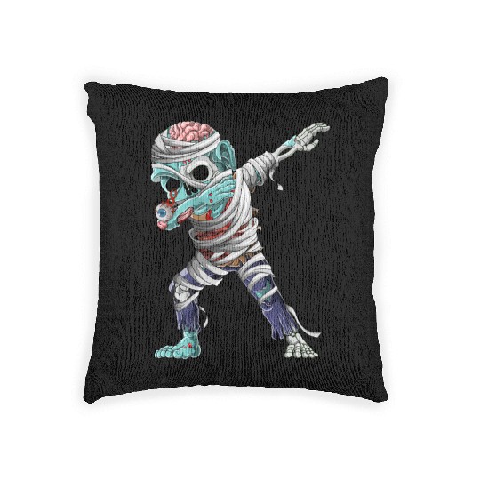 Dabbing Mummy Zombie Halloween Costume Zombie Dab Woven Pillows