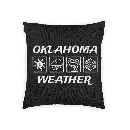 Oklahoma Weather - Seasons Woven Pillows