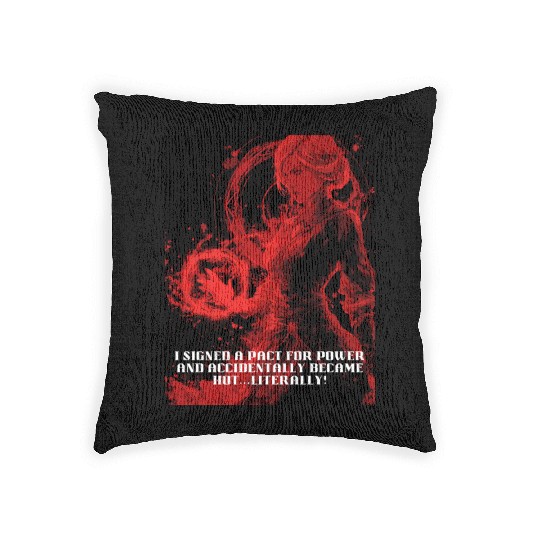 Female Warlock Woven Pillows