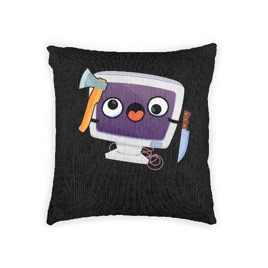 Computer Hacker Funny Technical Pun Woven Pillows
