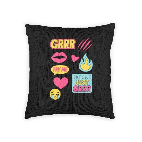 Sticker Grrr – TikTok Baddie Pack Woven Pillows