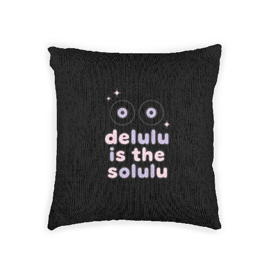Delulu Eyes – TikTok Core Energy Woven Pillows
