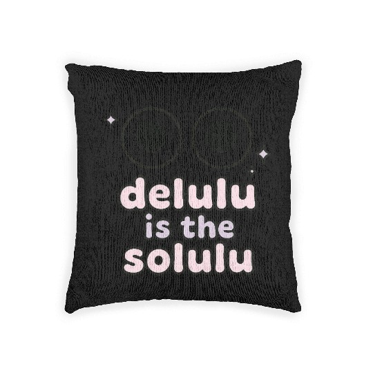 Delulu Eyes – TikTok Core Energy Woven Pillows