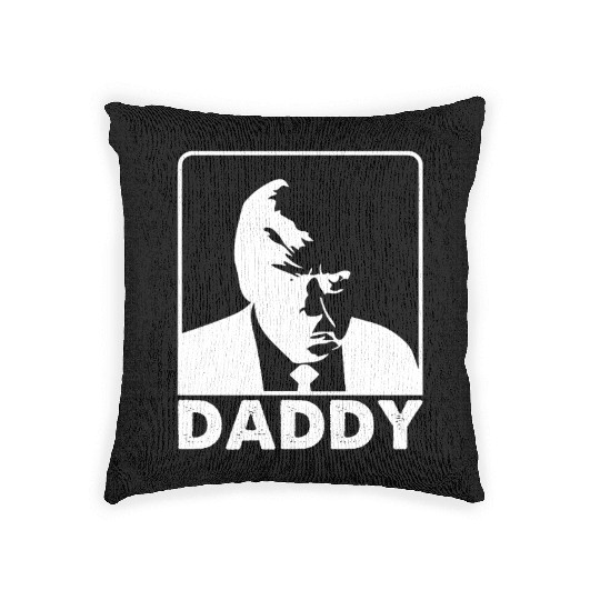trump daddy Woven Pillows
