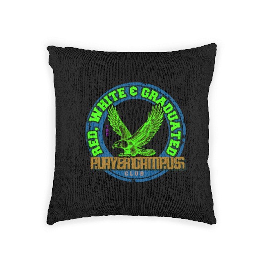 flying hawk emblem Woven Pillows