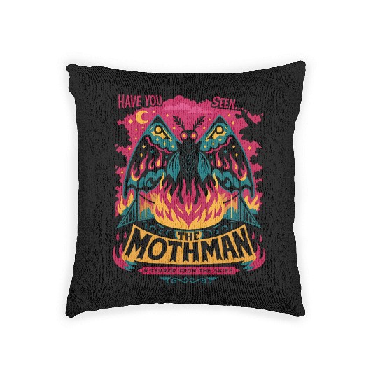 Mothman Black Bridge Have You Seen The Woven Pillows