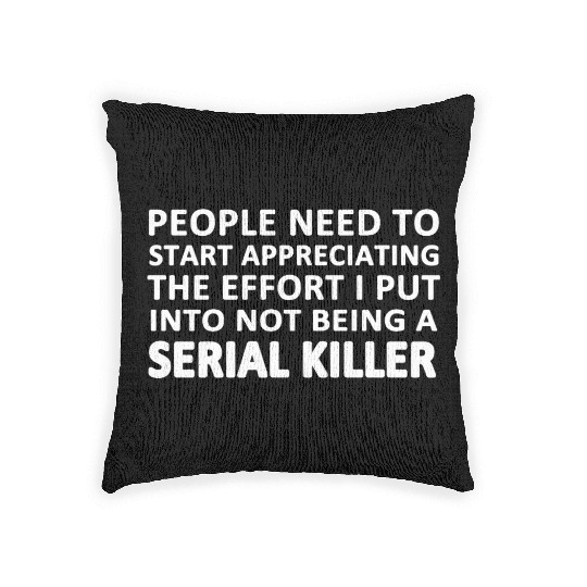 Serial Killer Woven Pillows