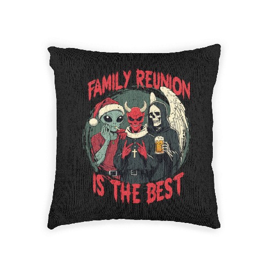 Occult Demonology Tarot Family Reunion Is The Best Woven Pillows