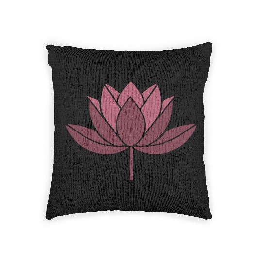 minimalist Lotus Woven Pillows