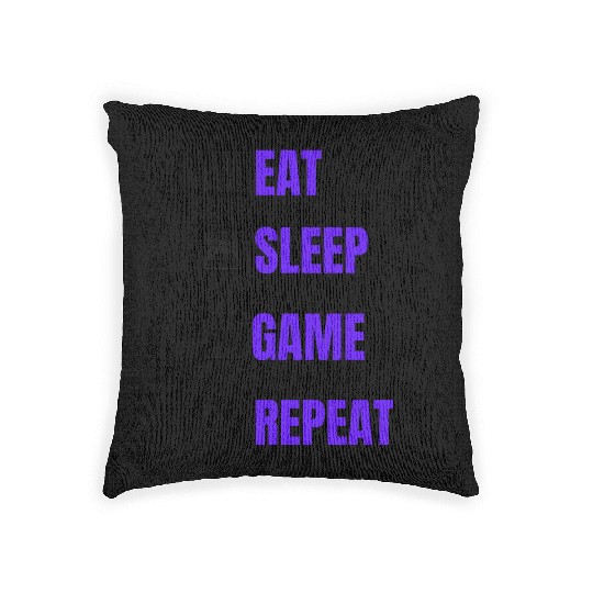 Eat Sleep Basketball Repeat Woven Pillows