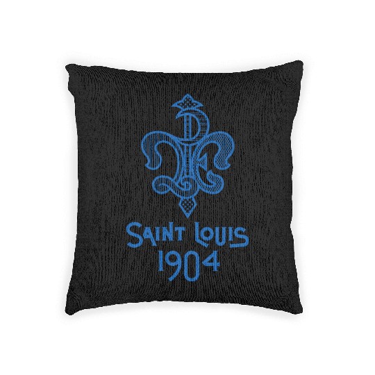 St. Louis 1904 Games - LPE Blue Woven Pillows
