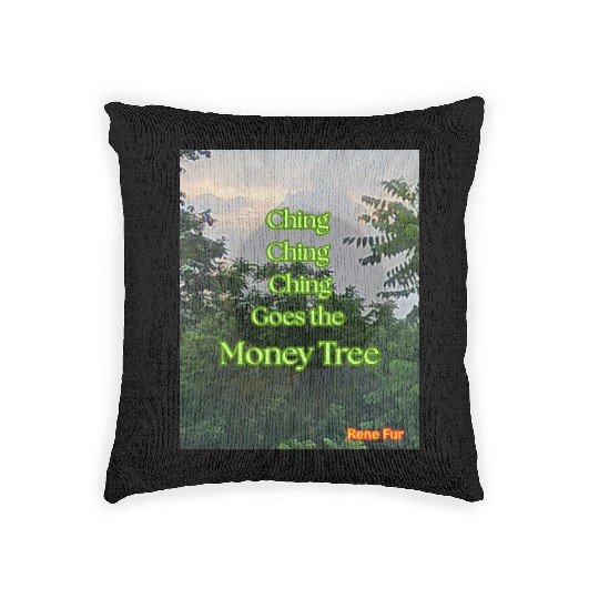 Ching Ching Money Tree Song Woven Pillows