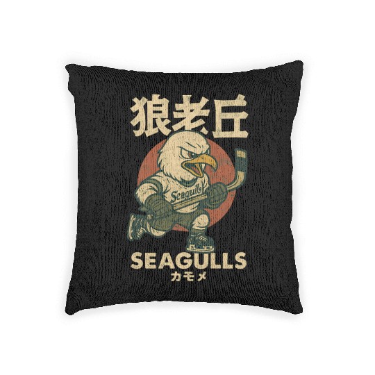 Japanese Version San Diego Gulls Hockey Woven Pillows