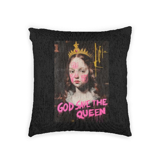 God Save the Queen Woven Pillows