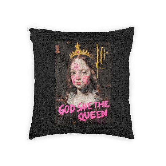 God Save the Queen Woven Pillows