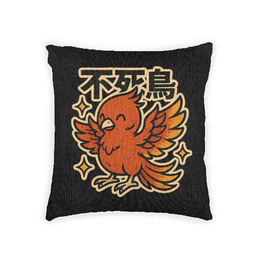 Kawaii Phoenix Japanese Woven Pillows