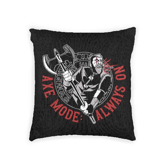 Viking Mythology Pagan Axe Mode Always On Woven Pillows