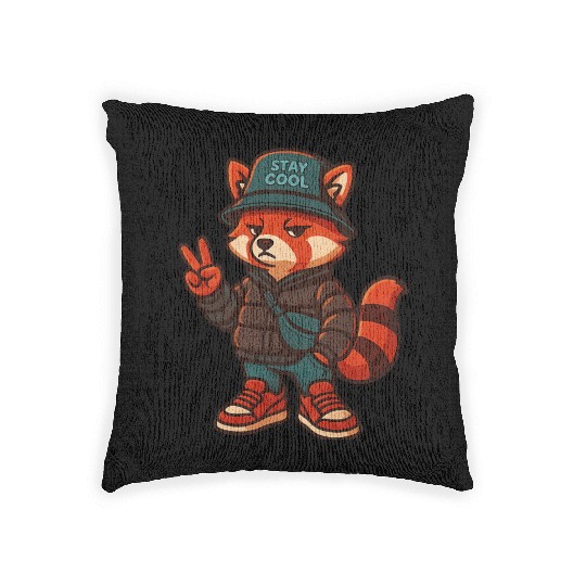 Cool Streetwear Platypus Cartoon Mascot Woven Pillows