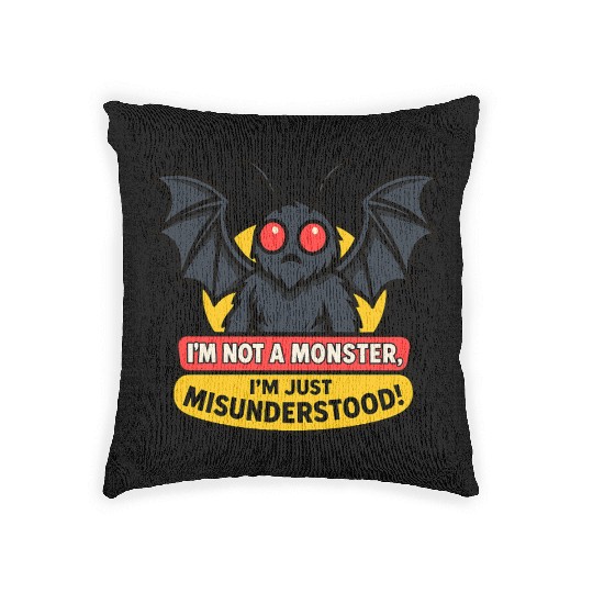 Misunderstood Mothman Woven Pillows