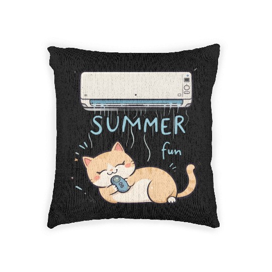 Funny Cat Woven Pillows | Retro Cat Meme Woven Pillows