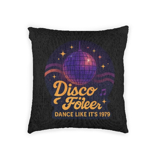Disco Foiler 1970s Dance Woven Pillows