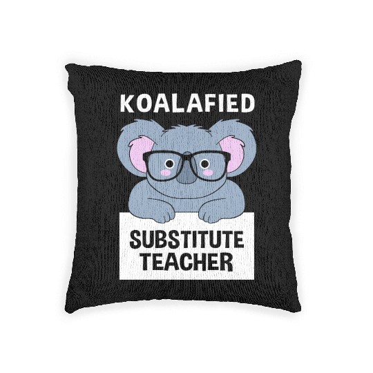 Substitute Teacher Koala School Teaching Woven Pillows