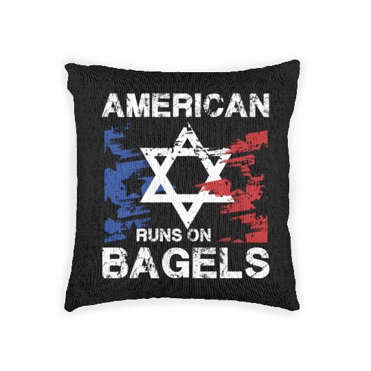 American Pride with Star and Bagel Spirit Woven Pillows