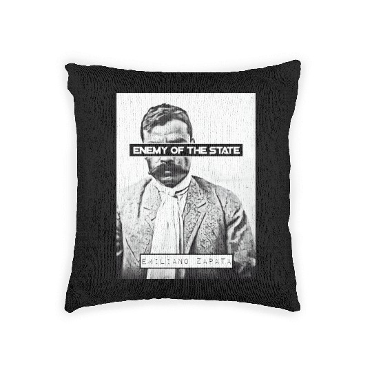 Emiliano Zapata (EOTS) (B&W) Woven Pillows