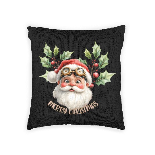 Cute Santa Claus Woven Pillows