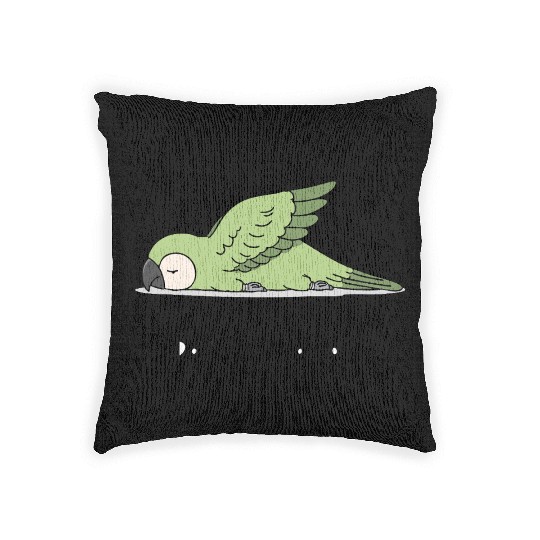 Red-shouldered Macaw Woven Pillows
