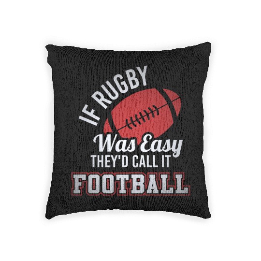 Funny Rugby Football Woven Pillows