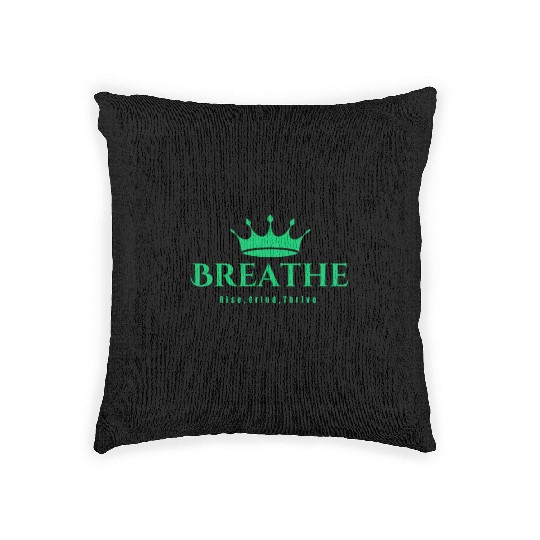 Breathe Rise Grind Thrive Flow Woven Pillows