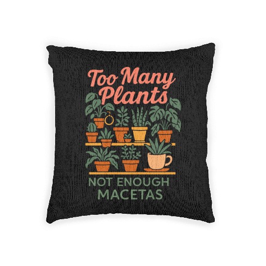 Plantita Latina Plant Mom Plantita Life Hispanic Woven Pillows