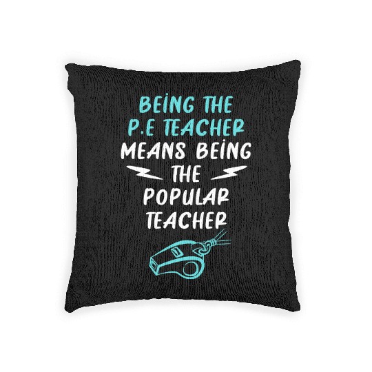 Physical Education P.E Teacher Coach Woven Pillows