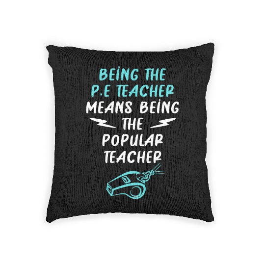 Physical Education P.E Teacher Coach Woven Pillows