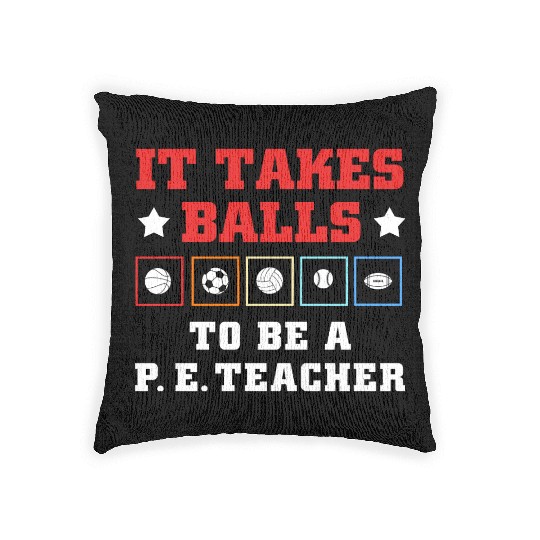 Physical Education School PE Teacher Woven Pillows