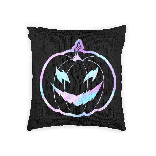 Glow-In-The-Dark Jack-o-Lantern Woven Pillows