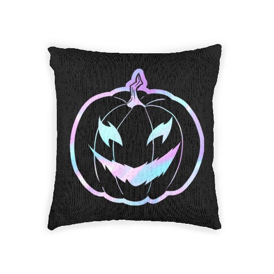 Glow-In-The-Dark Jack-o-Lantern Woven Pillows