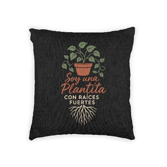 Plantita Latina Plant Mom Plantita Life Hispanic Woven Pillows
