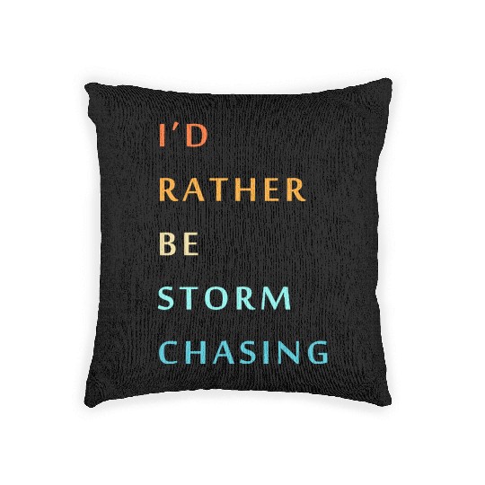 Storm Chaser Tornado Storm Chasing Woven Pillows